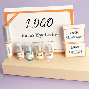 Kit de lifting des cils professionnel permanente des cils sans cruauté Kit permanent de lifting des cils personnalisé 4 en 1 Kit de suivi de la stratification