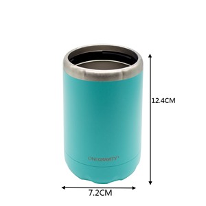 New Item Promotion coozie 12oz reusable insulated shaped beer can cooler steel stainless steel can cooler cola