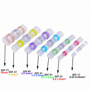 ขั้วต่อวงแหวนสำหรับงานวิศวกรรมเคมี ตัวเชื่อมต่อแบบจีบ สายไฟที่มีรหัสสี วัสดุพีซีแบบปิดผนึก - Product Image 4