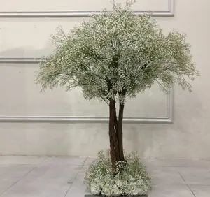 Gnw vendedor direto bebê respiração flores árvore para mestre de casamento