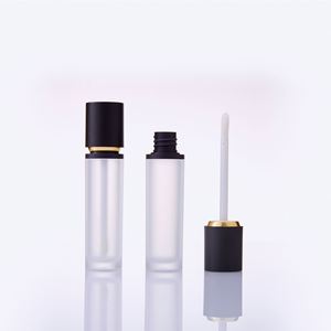 Tube <span class=keywords><strong>de</strong></span> brillant à lèvres rond dégradé personnalisé avec logo, capacité 8 ml, étiquette privée, boîtes vides en plastique pour brillant à lèvres, OEM pour utilisation avec le blush - Product Image 4