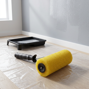 <span class=keywords><strong>Manchon</strong></span> de rouleau à <span class=keywords><strong>peinture</strong></span> miniature de 9 pouces et outils à main pour rouleau à <span class=keywords><strong>peinture</strong></span>, couverture en éponge super fine - Product Image 1