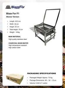 Parrillera Giratoria para Barbacoa, <span class=keywords><strong>Asador</strong></span> Giratorio de Carbón - Product Image 5