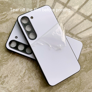 <strong>2</strong> in 1 TPU PC Camera Lens Protect Laser UV Blanks Phone <strong>Cases</strong> Customize for Samsung S23 S23 <strong>Plus</strong> S23 Ultra - Product Image 5