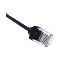 OEM 3M 10ft U/UTP Cat.6 kabel Patch Ethernet jaket PVC jaringan kabel komputer datar kabel Jumper Lan RJ45