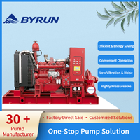 Ensemble de pompe à incendie avec joint mécanique, pompe centrifuge monophasée à double aspiration, pompe à eau électrique horizontale avec réservoir