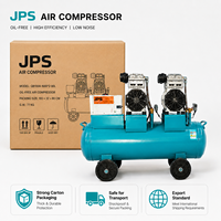 Compresor de Aire de Doble Cilindro Sin Aceite QB100A-1680*2, 8 Bar, 280 L/Min, 220 V, 3360 W, Compresor de Aire Portátil Silencioso para Uso en Talleres