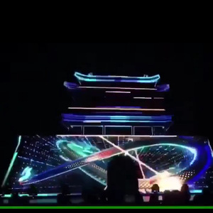 โปรเจคเตอร์เลเซอร์ DLP ความสว่างสูง 6000 ลูเมนส์ 4K สำหรับฉายภาพภูมิทัศน์ภูเขาและอาคารกลางแจ้ง รุ่นพกพา XF-14 - Product Image 3