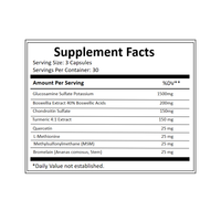 Capsules de Glucosamine Chondroïtine MSM Premium |   Formule personnalisée de glucosamine et chondroïtine pour le soutien articulaire et la réparation du cartilage, 1500 mg
