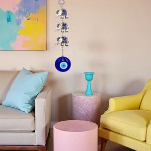 3 elefante ornamento <span class=keywords><strong>Mal</strong></span> De Ojo <span class=keywords><strong>mal</strong></span> De ojo decoración Metal pared arte amuletos coche/hogar/jardín/granja decoración patrón Santo amuleto - Product Image 2