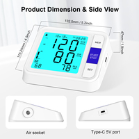 Sphygmomanomètre de professionnel de machine de BP électronique vérifiant le moniteur médical numérique de tension artérielle de bras supérieur