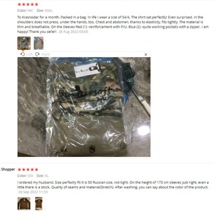 Camiseta Táctica de Manga Larga con Camuflaje para Hombre, Camiseta de Combate con Cierre - Product Image 5