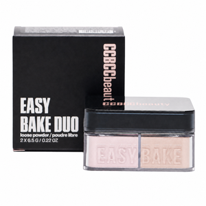 Polvo Fijador Suelto de Doble Tono y Doble Cobertura Easy Bake, Resistente al Agua, 2 en 1, Mate, Control de Grasa, Polvo Facial - Product Image 1