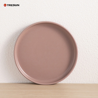 Service de table moderne TRESUN en porcelaine gaufrée colorée – Bols et assiettes pour le petit-déjeuner, tasses et vaisselle en porcelaine