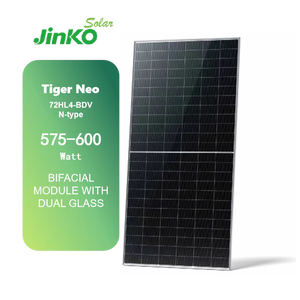 Paneles Solares Monocristalinos Jinko Tiger Neo 72HL4-BDV Tipo N, Bifaciales, con Marco Plateado, 575W 580W 585W 590W 595W 600W, Nivel 1 - Product Image 1