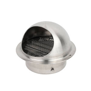 Évent d'échappement en acier inoxydable avec <span class=keywords><strong>clapet</strong></span> anti-retour pour <span class=keywords><strong>hotte</strong></span> <span class=keywords><strong>de</strong></span> <span class=keywords><strong>cuisine</strong></span> et <span class=keywords><strong>de</strong></span> toilettes, mur extérieur - Product Image 3