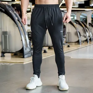 Mens Workout Athletic Track Pants Stretchy Bottom Quick-Dry Pants for Sport Exercise