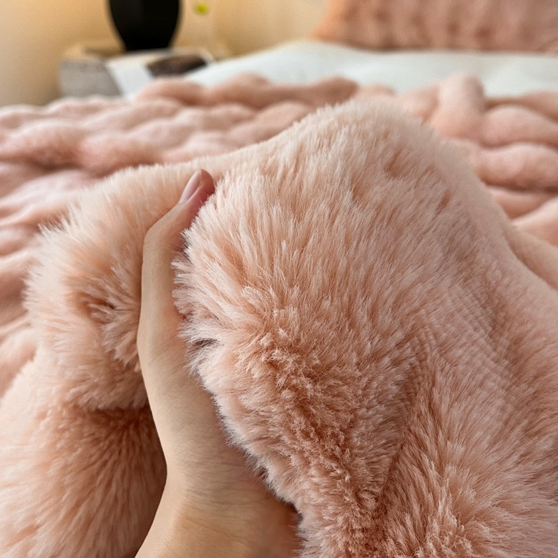 Faux Fur Throw Wearable Blankets Cozy