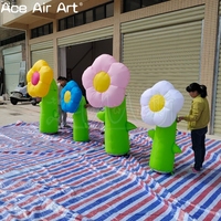 Ballon modèle de plante gonflable à fleurs aux couleurs vives pour les fêtes sur le thème de la nature ou le décor d'événements