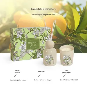 Caja de Regalo de Velas Aromáticas sin Llama Fresh Garden, Regalo de Cumpleaños o Boda para Mujer, Set de Recuerdos Creativos Premium, 60-90 Días - Product Image 6