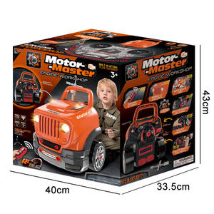 Voiture télécommandée démontable tout-terrain IR RC avec lumières et sons, kit de réparation et de jeu d'imitation pour enfants - Product Image 6