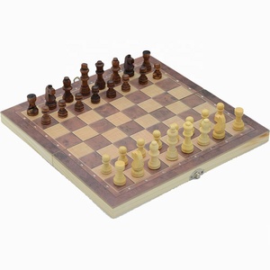 Bàn Cờ Đa Năng 3 Trong <span class=keywords><strong>1</strong></span> Cho Trẻ Em Bàn Cờ Gỗ Có Thể Gập Lại Được Bộ Cờ Vua Cờ Thỏ Bằng Gỗ Quốc Tế - Product Image 2