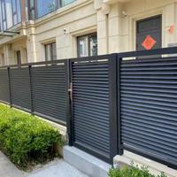 Panneaux de clôture en aluminium à persiennes, revêtement poudré, clôture métallique sur mesure pour villa, jardin, piscine, cour arrière