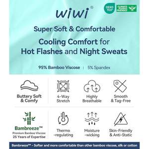 Ensemble de pyjamas en viscose de bambou pour femmes, vêtements de nuit d'été, haut à manches courtes, pantalon capri, tailles S-XXL - Product Image 6