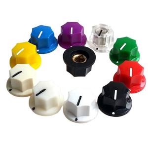MAKP0022 20X11.5mm 9F Metal Inserir Plástico Rodada Potenciômetro Guitar Knob Acessórios Eletrônicos Essencial - Product Image 1