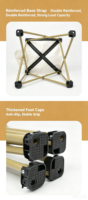 Ensemble table et chaises pliantes d'extérieur en acier carbone et tissu Oxford pour la pêche, les pique-niques, les barbecues, le camping et les stands de marché