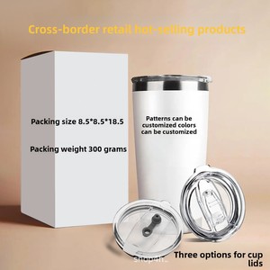 Vente chaude 20oz Tasse isolée Message privé pour le <span class=keywords><strong>prix</strong></span> réel Tasse à café portable pour le voyage - Product Image 2