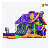 FUN BOUNCE Casa de Brinco Inflable de PVC para Exteriores, Comercial