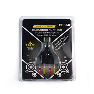 Tarjeta de sonido externa USB de 7.1 canales con micrófono dual y puertos para auriculares para computadora portátil y de escritorio - Product Image 4