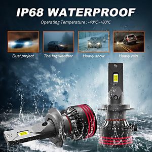 65W 6000LM Bombilla de faro LED de haz Alto y Bajo Faros de coche Sistema de iluminación automática H4 H7 H1 H3 H11 9005 9006 - Product Image 5