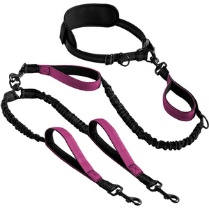 <span class=keywords><strong>Correa</strong></span> retráctil reflectante multifuncional para dos perros, <span class=keywords><strong>correa</strong></span> para perros con manos libres para correr - Product Image 4