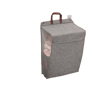 WeaveWin Wall-Mounted Foldable Fabric Laundry Basket <strong>Collapsible</strong> <strong>Storage</strong> for Dirty Clothes for Bathroom Toilet Bathing Household - Product Image 1