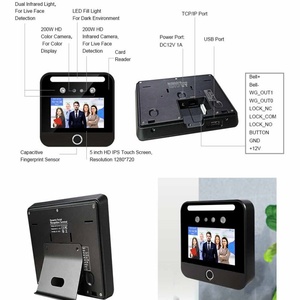 Machine de pointage biométrique 4G GPS Wifi avec reconnaissance faciale et empreintes digitales, enregistrement efficace avec batterie de secours - Product Image 2