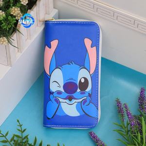 Encantadoras bolsas de teléfono antipérdida de puntada de dibujos animados, billetera con cremallera, tarjetero, monedero, regalos para niños, monedero portátil de cuero PU personalizado - Product Image 2