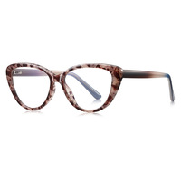 Finewell 2317 OEM, Montura de Gafas de Ojo de Gato Vintage con Logotipo Personalizado, TR90, Ópticas, Anti Luz Azul, Fabricante de Alta Calidad
