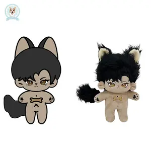 Bts yıldız anime oyuncak özel peluş yeni tasarım anime oyuncak katkı iskelet 15-25cm çıplak oyuncak bebek giysileri eklenebilir sevimli oyuncak