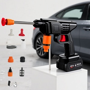 Portable Wireless Car Washer Powerful Cordless Mini Pressure Washer Jet Foam Higher Car Cleaning Capability Easy Water Wash