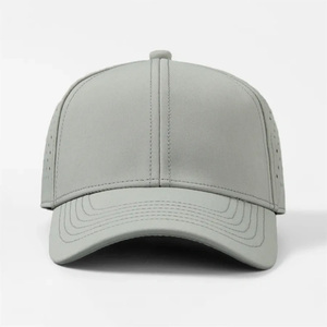 Casquette de sport OEM de haute qualité découpée au laser perforée à trou et bord incurvé structurée à 6 panneaux pour hommes et femmes - Product Image 4