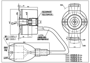 A-ZKD-54 cho thang máy bộ mã hóa quay trục rỗng gia tăng - Product Image 3