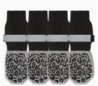 Calcetines Antideslizantes para Perros con Agarres de Silicona, Protectores de Patas para Interiores, Calcetines Transpirables de Algodón para Pisos de Madera, Control de Tracción