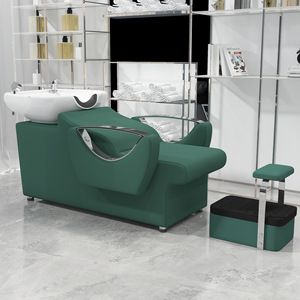 Sillón Moderno de Cuero PU para Lavado de Cabello, Cama de Lavado para Salón, Unidad de Lavado de Espalda para Peluquería y Clínica - Product Image 5