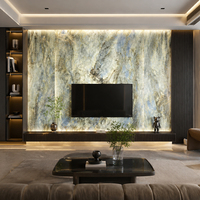 Panneau mural en PVC marbré brillant UV, imperméable, pour décoration intérieure d'hôtels, villas, appartements et maisons.