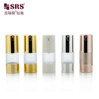Botol Pompa Tanpa Udara Rose Gold SRS Luxury Cosmetics 15ml 30ml 40ml 80ml 100ml 50ml