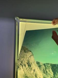 กรอบไฟ LED RGB บางเฉียบสำหรับโปสเตอร์ภาพยนตร์ กล่องไฟโฆษณา รูปทรงสี่เหลี่ยมผืนผ้า ขนาด 16x24 นิ้ว สำหรับแผ่นโปสเตอร์อนิเมะหนา 3 มม. - Product Image 5