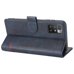 Per <span class=keywords><strong>Xiaomi</strong></span> <span class=keywords><strong>Redmi</strong></span> 10 4G / 10 <span class=keywords><strong>2022</strong></span> custodia per telefono in pelle a portafoglio classica (blu) - Product Image 6