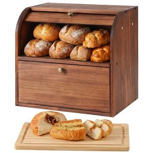 Wholesale Modern Solid Wood Shandong <b>Kitchen</b> <b>Storage</b> <b>Box</b> OEM/ODM Custom Logo Flexible Design Roll Top Double Layer Counter - Product Image 1